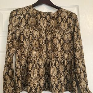 Snakeskin blouse